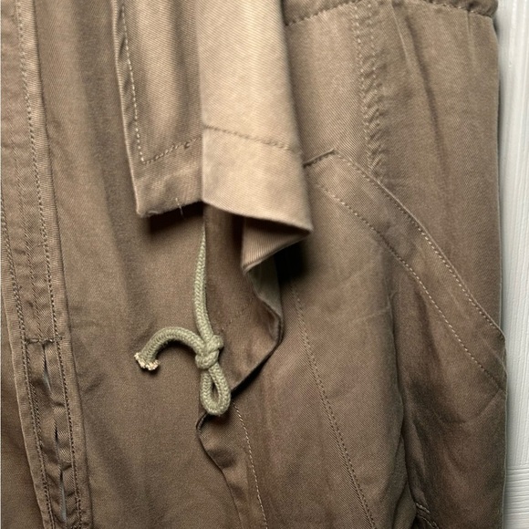 NWT FATE Women’s Open Cinch Waist Pocket Vest- Army Green/ Size Small - Picture 5 of 8